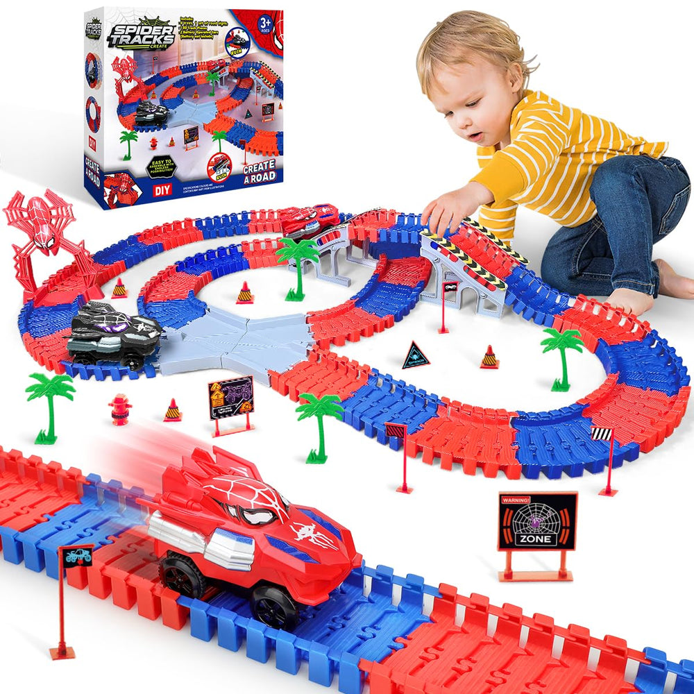 Fullware Spider Hero Race Track assembly demonstrates hands-on problem-solving for kids.