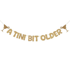 Fulmoon A Tini Bit Older banner pre-strung for quick setup and stylish decor