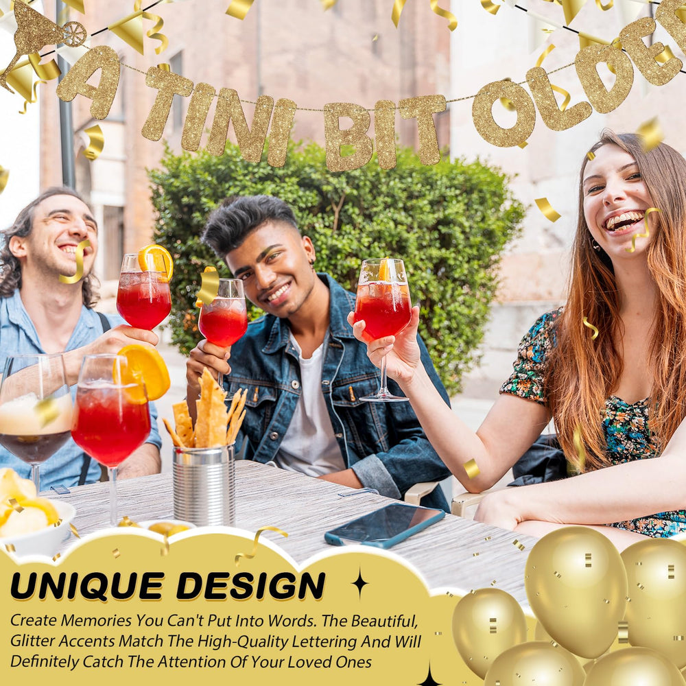 Fulmoon martini birthday decor doubles as wall decor for events