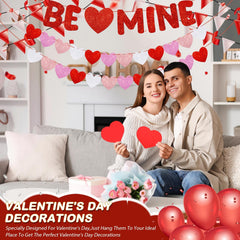 Fulmoon Valentines Day banner decoration creates a focal backdrop
