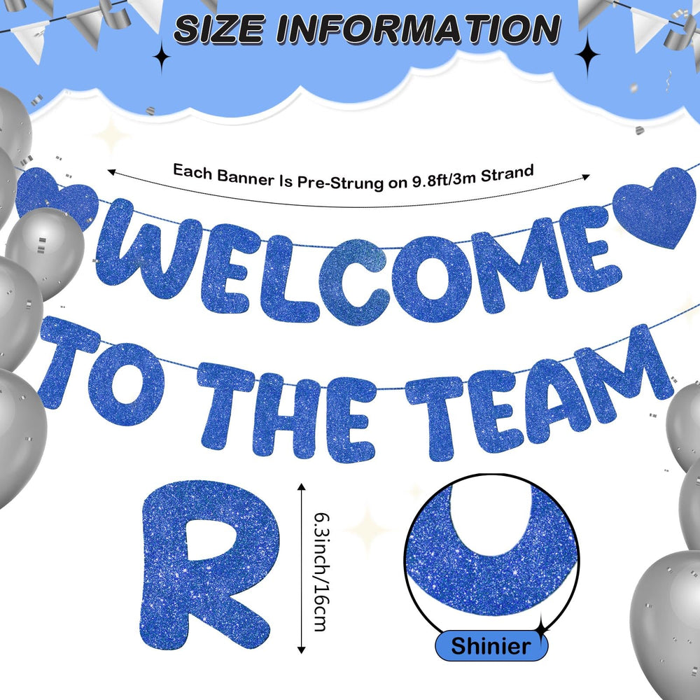 Fulmoon navy blue welcome banner with bold letters for clear visibility.