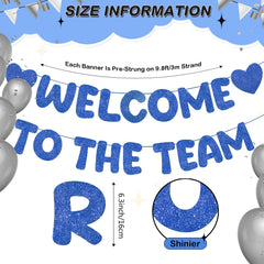 Fulmoon navy blue welcome banner with bold letters for clear visibility.