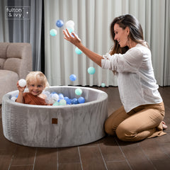 Fulton & Ivy ball pit diameter is 35.5 inches