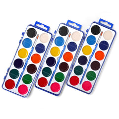 FUMILE 3-pack watercolor set with brush for kids
