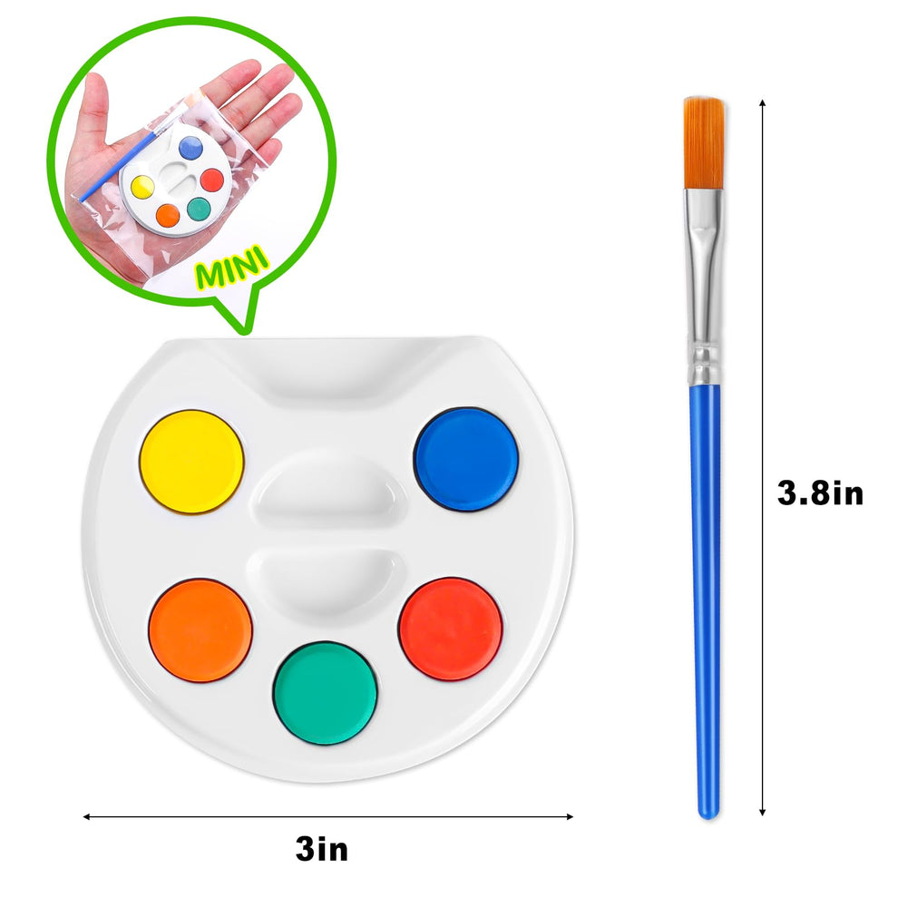 FUMILE five-color watercolor blocks deliver vibrant hues for young artists.