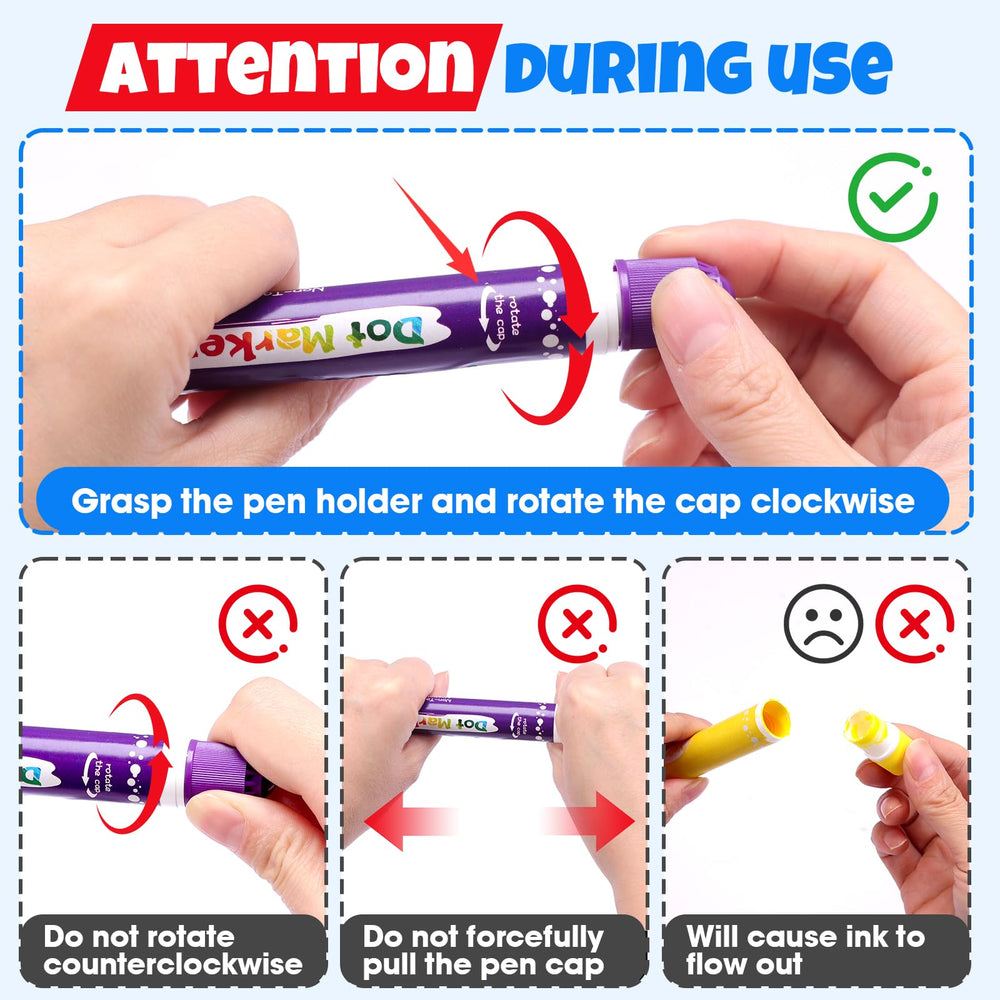 FUMILE dot markers bulk set for art supplies and group activities.