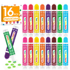 FUMILE dot markers for toddlers with easy grip for small hands and 8 colors.