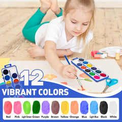 FUMILE watercolor brush included in the pack for convenient painting sessions.