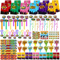 Fumogym Hero Party goodie bags showcase colorful treats and kid-approved rewards