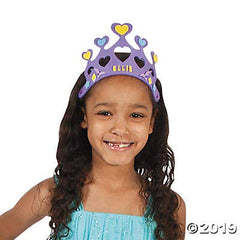 Fun Express expandable coil bands for comfortable princess crowns