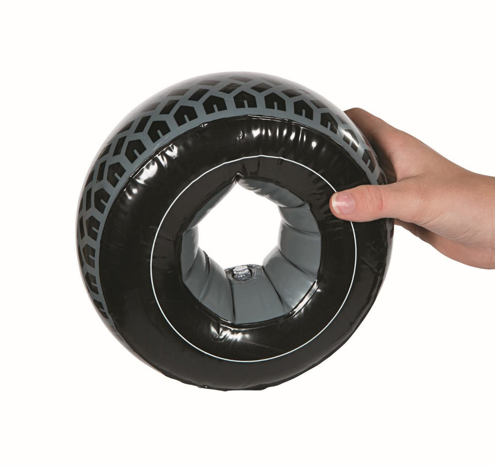 Fun Express Hot Wheels tire balloon durable vinyl for party props and photo ops