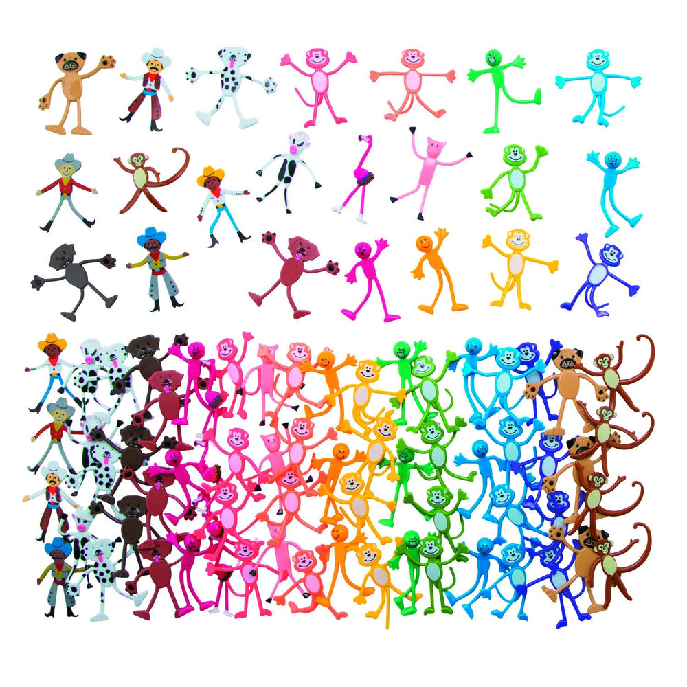 Fun Express Mega Bendable Monkey figurine for desk play.