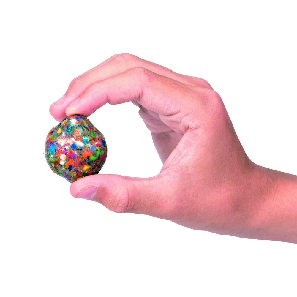 Fun Express rock-shaped bouncing ball close-up for toss and play