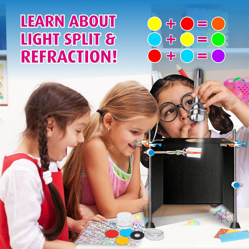 FUN KIDZ Barrel rotation color pattern display demonstrates endless color patterns
