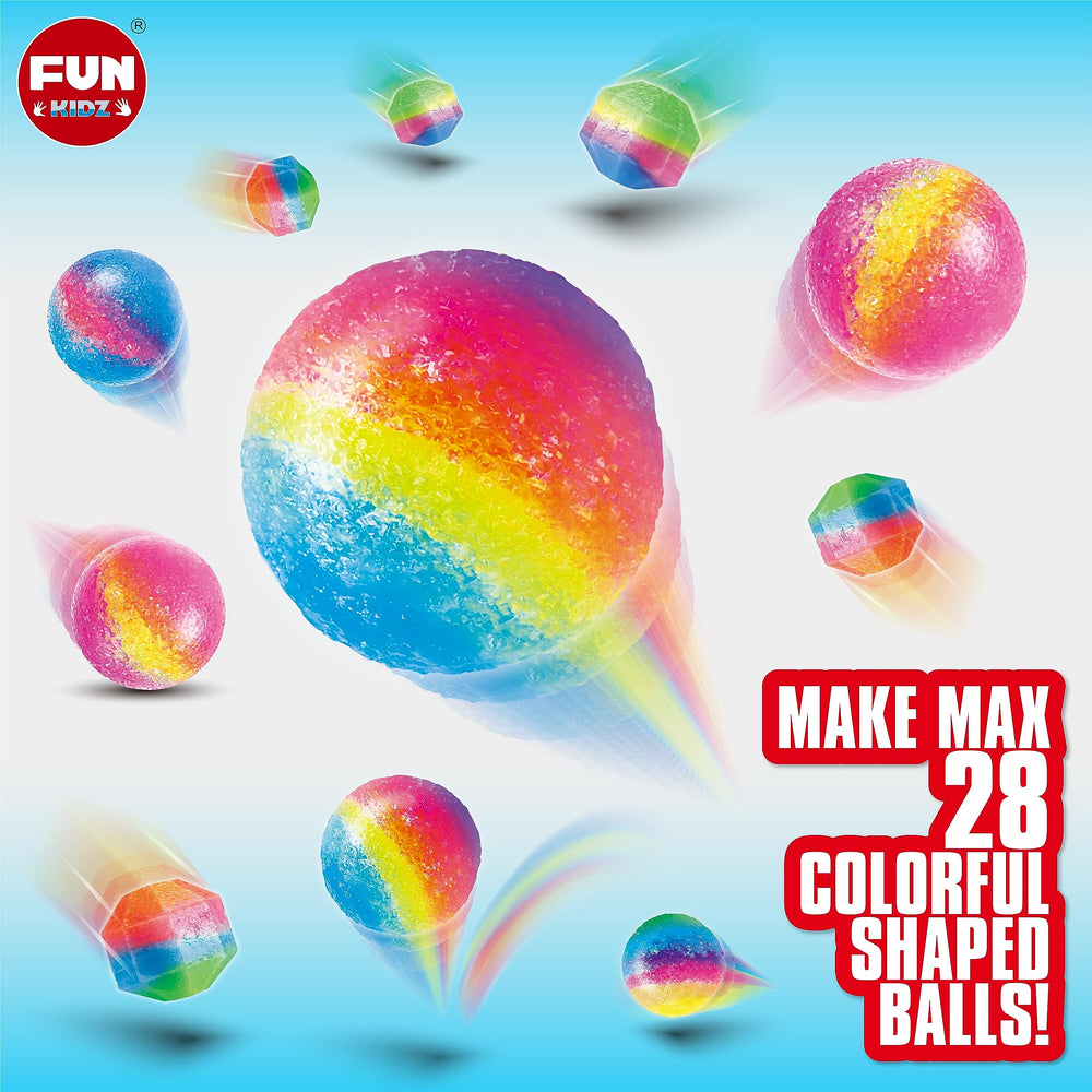 FUN KIDZ Big Bouncy Ball Kit – new connectors keep containers closed during shaping