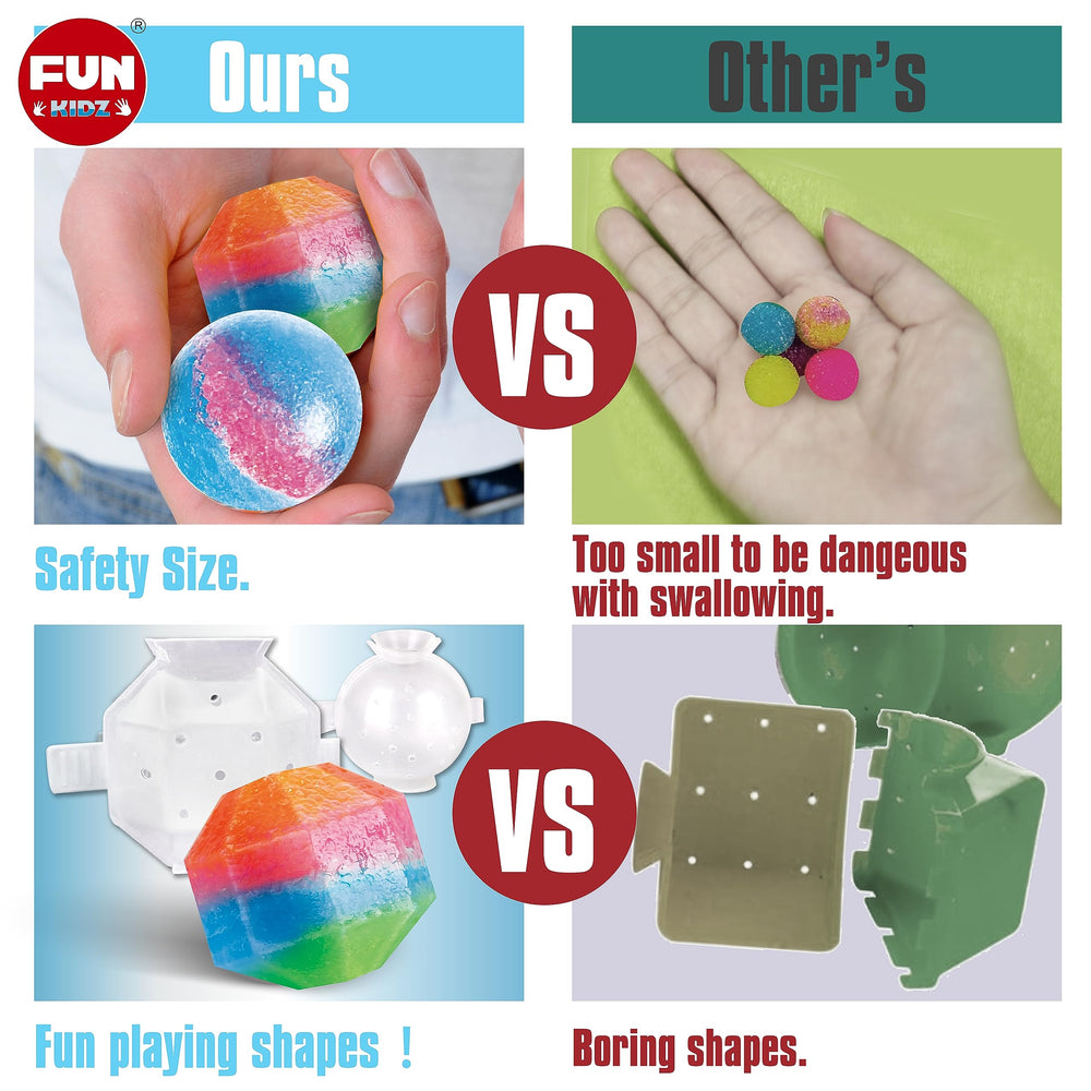 FUN KIDZ Big Bouncy Ball Kit – spray bottle helps maintain elasticity for longer play