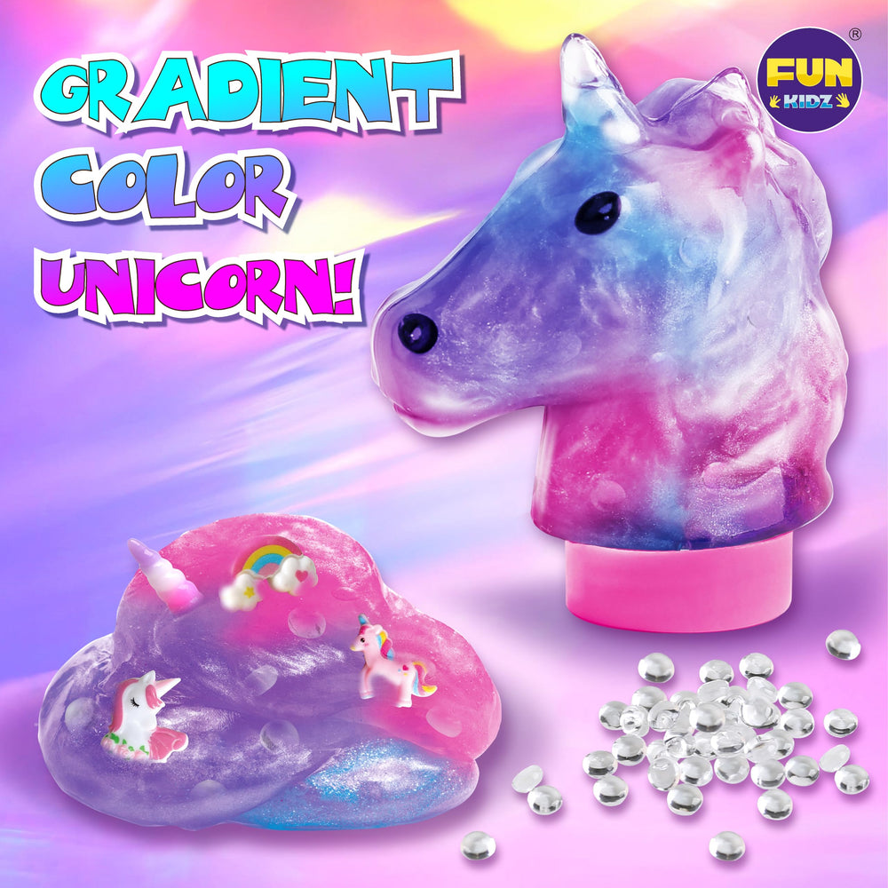 FUN KIDZ butter slime squishy features smooth, stretchy texture.