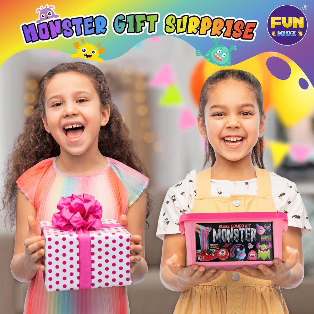 FUN KIDZ mini light activates glow, revealing color changes for exciting slime experiments