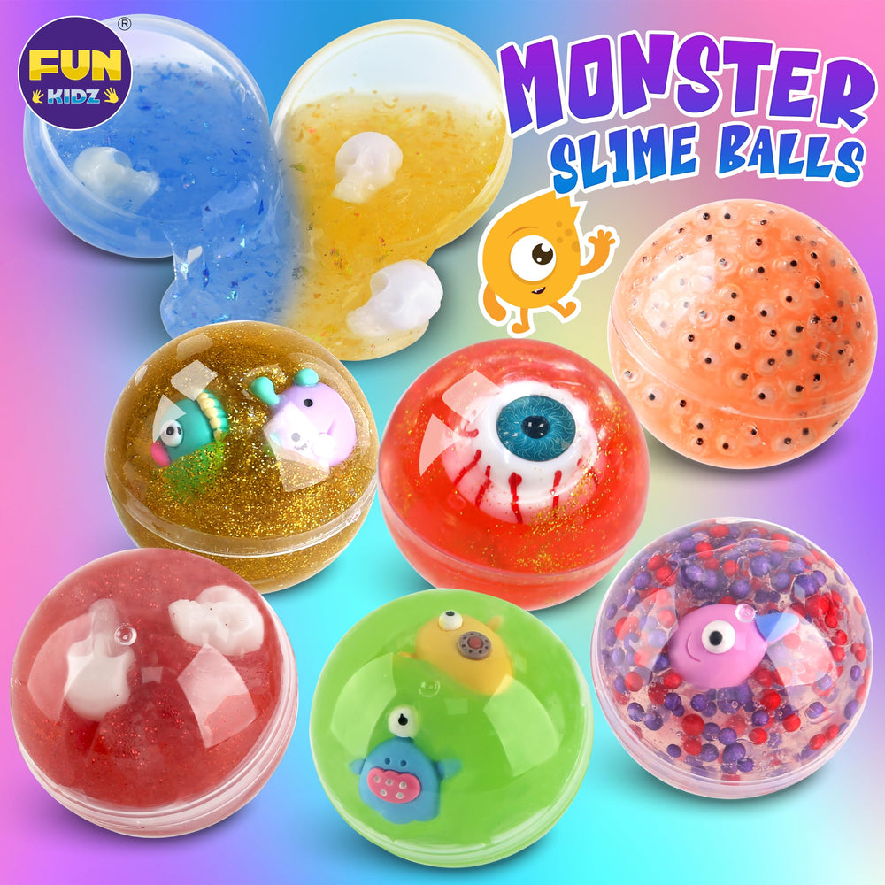 FUN KIDZ slime ball storage containers keep slime tidy and ready for play