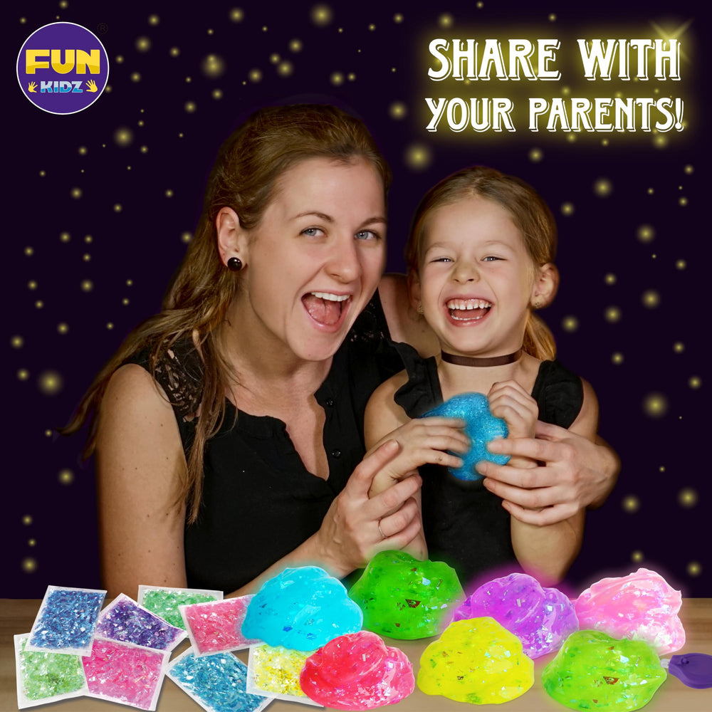 FUN KIDZ soft non-sticky slime ensures safe squeezes