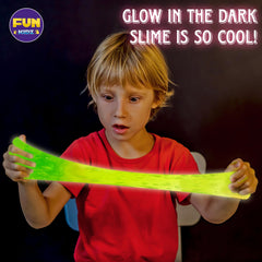 FUN KIDZ yellow glow slime bottle sparks sunny to dark transitions