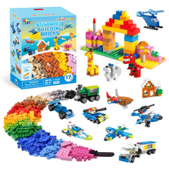 FUN LITTLE TOYS 1100-piece building blocks deliver durable creative play for kids.