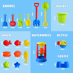 FUN LITTLE TOYS Beach Tool Kit supports versatile beach and sand experiments