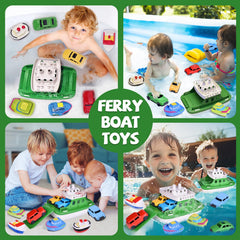 Fun Little Toys boat squirters 4-pack invites water squirting fun.