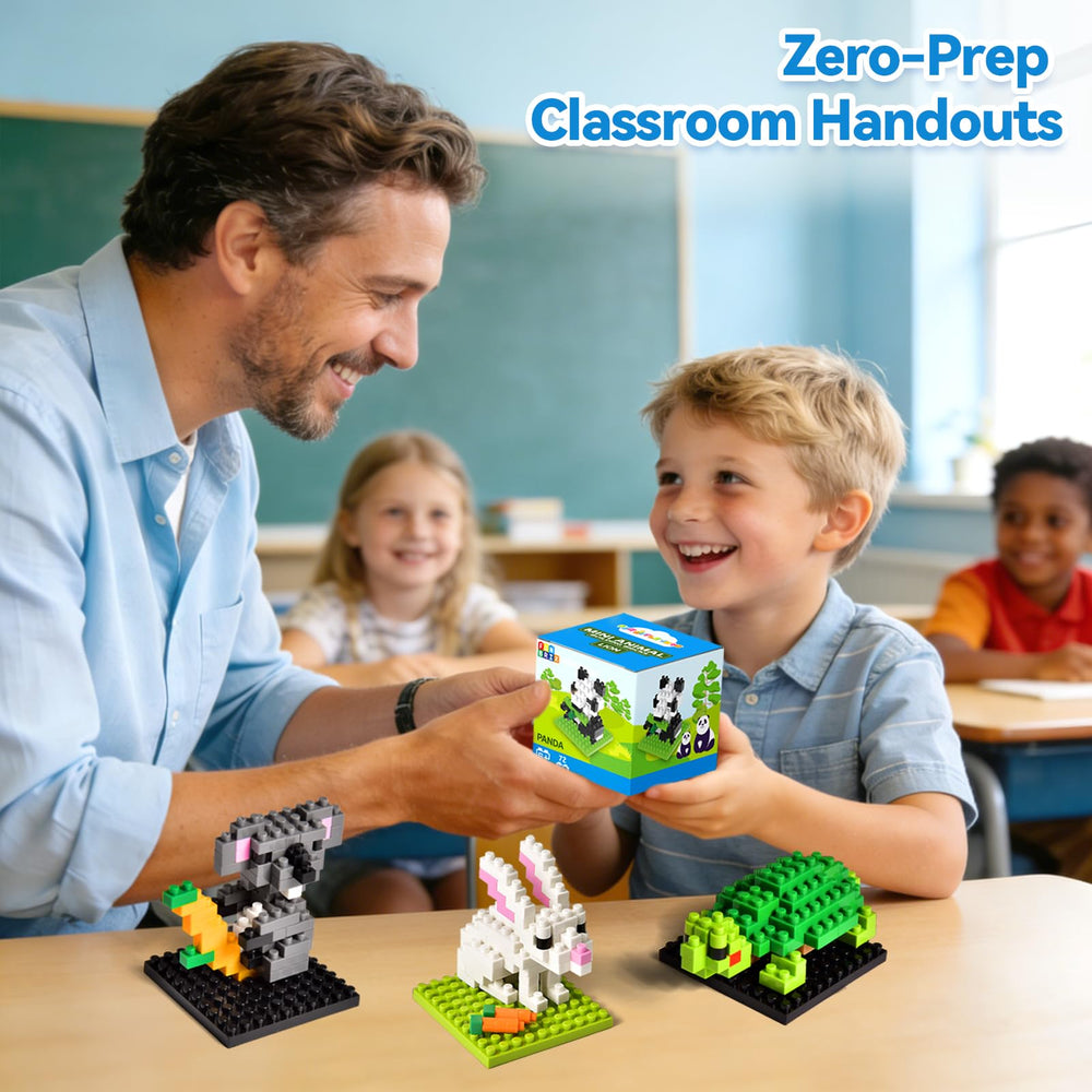 FUN LITTLE TOYS durable ABS plastic blocks with smooth edges ensure safe building.