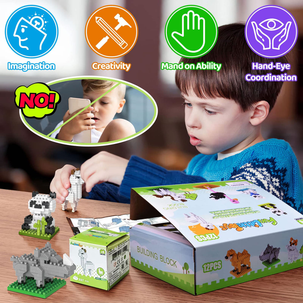 FUN LITTLE TOYS whale block set inspires ocean-themed pretend play.