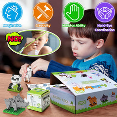 FUN LITTLE TOYS whale block set inspires ocean-themed pretend play.