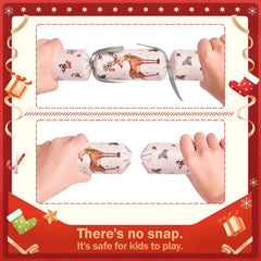 FUN LITTLE TOYS no-snap crackers close-up, safe family fun.
