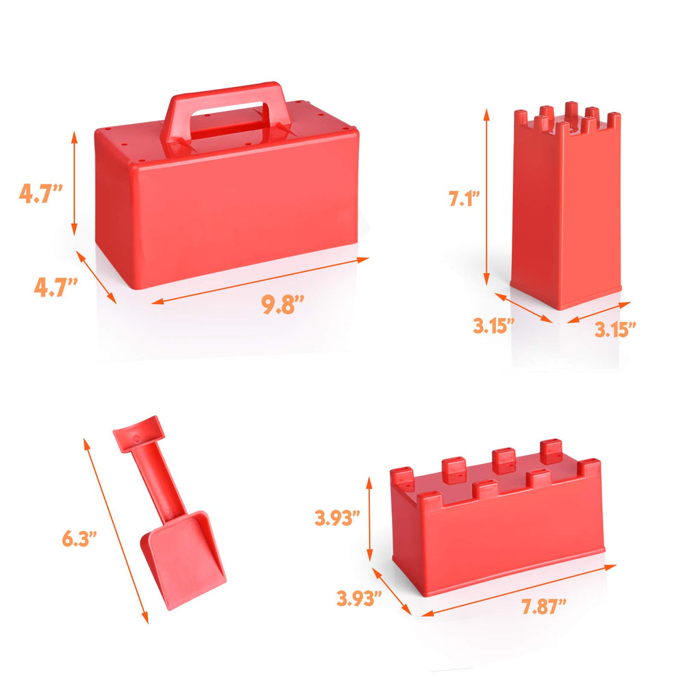 FUN LITTLE TOYS wall mold for tall sandcastle parapets