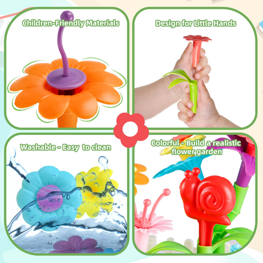 Funbud colorful blocks and garden pieces foster open-ended creativity