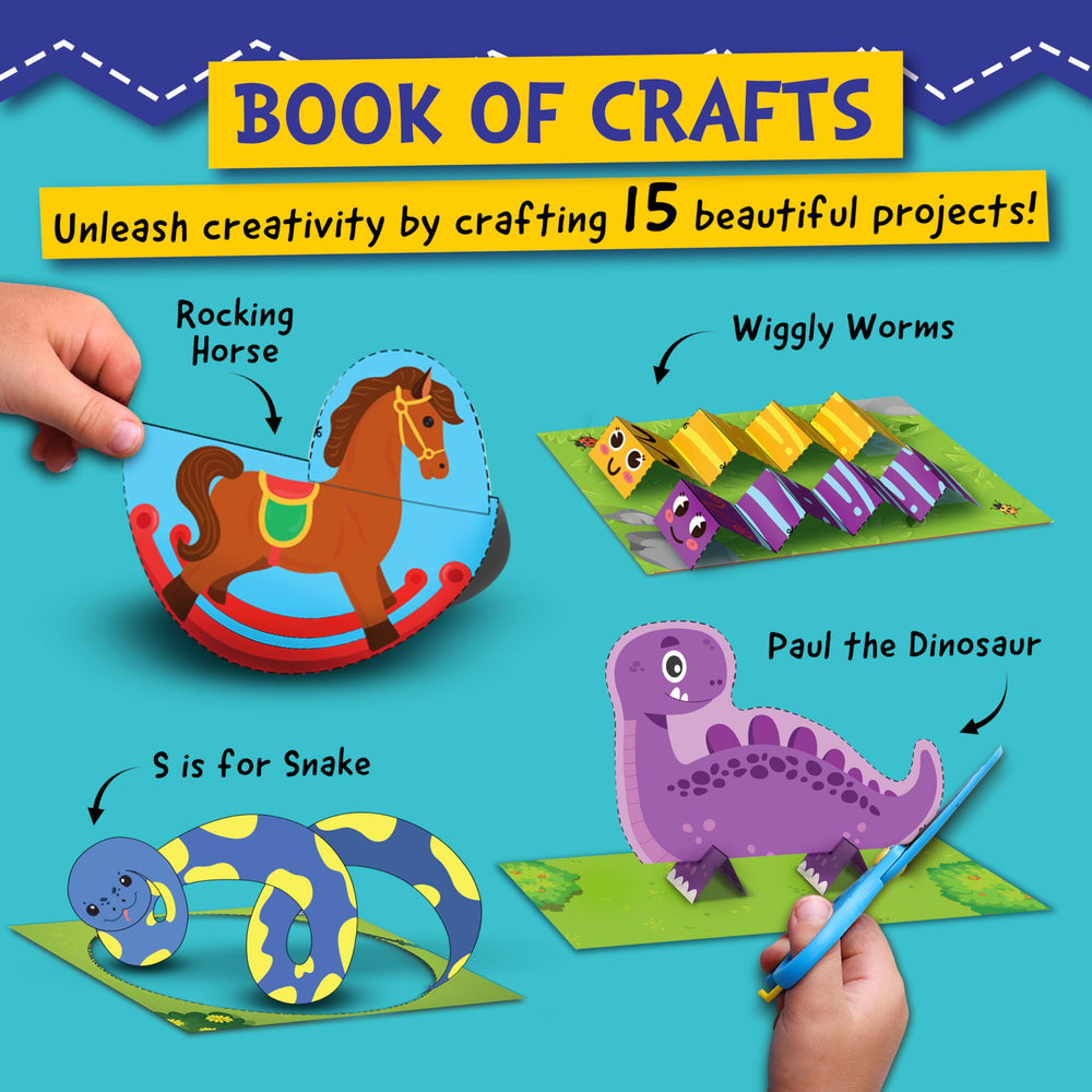 Funcils toddler craft kit packaging with two activity books.