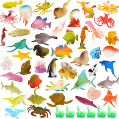 Funcorn Toys 2 inch sea creatures ocean life set for bath time exploration