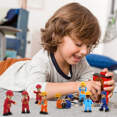 FUNERICA bright colors and detailed uniforms enhance learning through play.