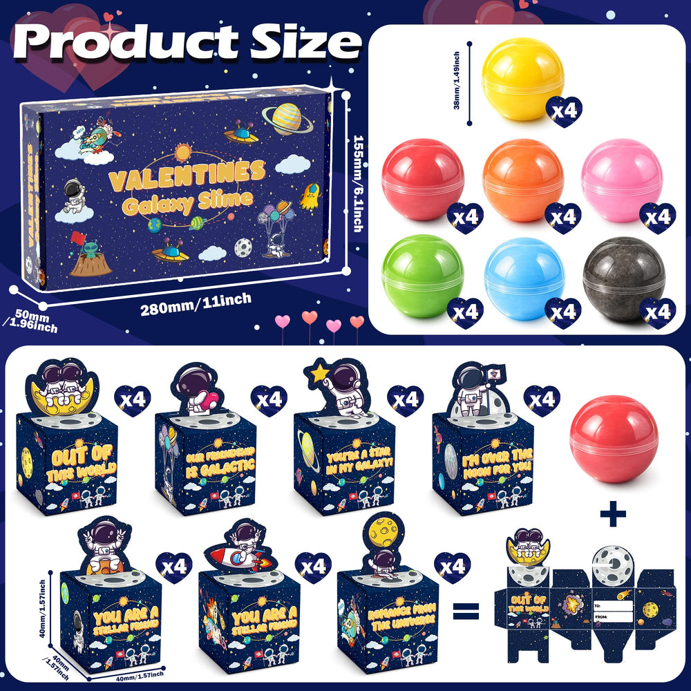 Funewest galaxy slime balls showcase colorful textures ideal for sensory play and calm classroom moments.