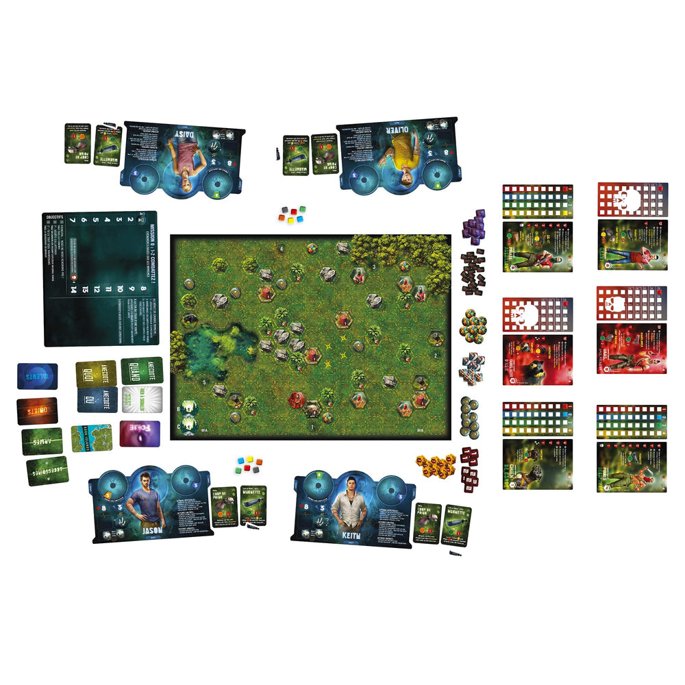 Funforge Far Cry hero tokens for character progression and planning