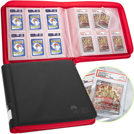 FunGuys graded card binder front cover for premium organization
