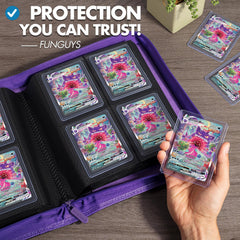 FunGuys Toploader Binder 4-pocket pages fit up to 128 top loaders.
