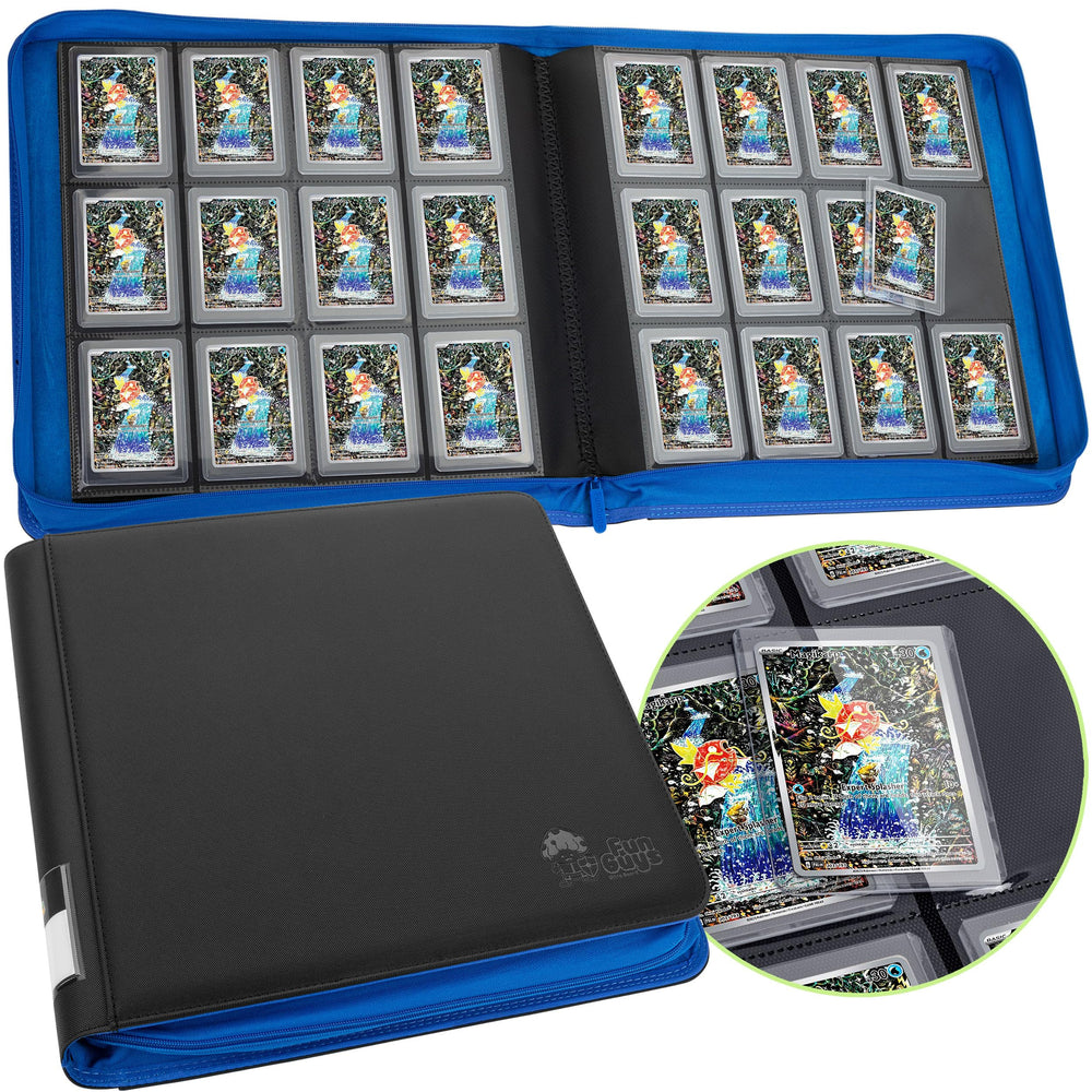 FunGuys Toploader Binder front view shows durable Exo-Tec exterior protecting cards.
