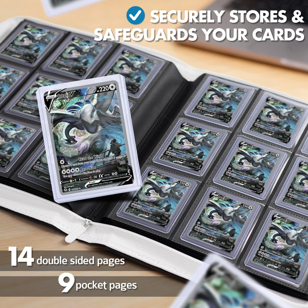 Side-loading pockets keep cards secure during travel and events