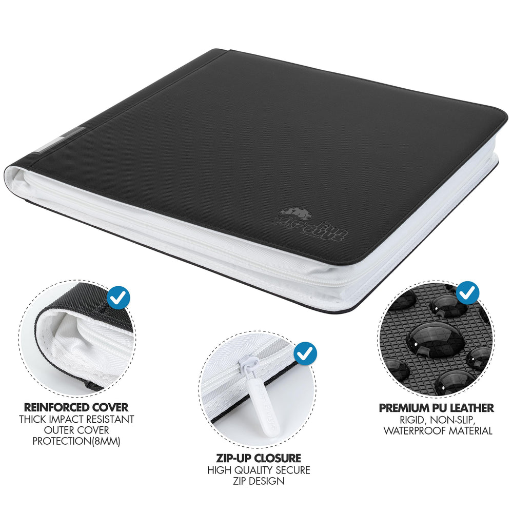 FunGuys Toploader Binder side-loading pockets keep cards secure during transport.