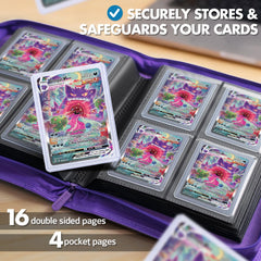 FunGuys Toploader Binder side-loading pockets for easy card access.