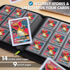 FunGuys Toploader Binder side-loading pockets prevent slips