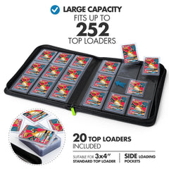 FunGuys Toploader Binder zippered closure for secure transport