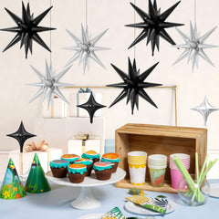 FunHot black ribbon included to tie balloons stylishly.