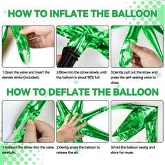 FunHot blue green balloon set for versatile party decor