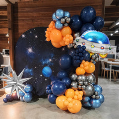 FunHot blue ribbon for balloons helps quick, tidy decorations.